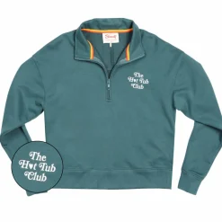 The Spruced Up - Green Sexy Terry™ Women’s Half Zip