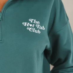 The Spruced Up - Green Sexy Terry™ Women’s Half Zip