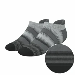 The Static Channel - Stripe Heel Hammock™ Ankle Socks