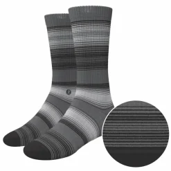 The Static Channel - Stripe Heel Hammock™ Crew Socks