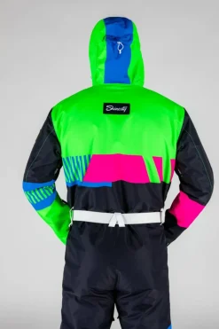 The Steep And Deep - Men's Retro Black Ski Suit