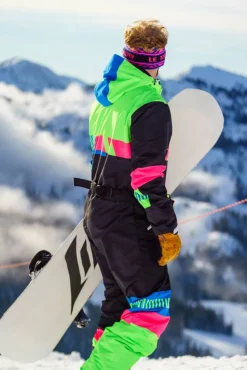 The Steep And Deep - Men's Retro Black Ski Suit