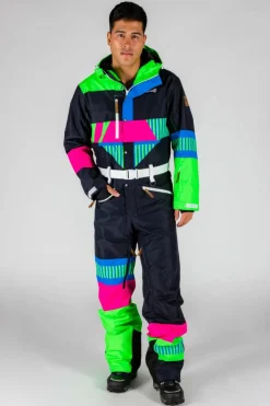 The Steep And Deep - Men's Retro Black Ski Suit