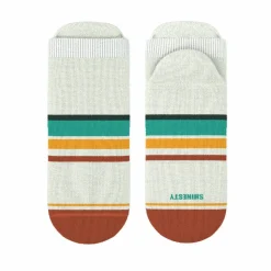 The Stellar - Retro Stripe Heel Hammock™ Ankle Socks