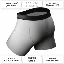 The Stormy Sky - Grey Ball Hammock® Pouch Underwear With Fly 5 Pack