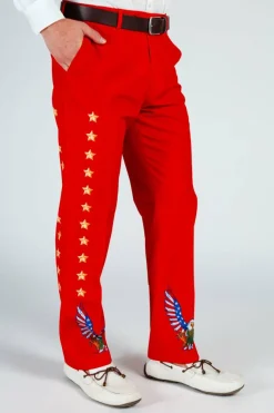 The Sunday Best - Red USA Eagle Pants