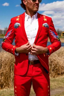 The Sunday Best - Western Style Red USA Suit