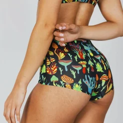 The Super Shroom - Neon Mushrooms Modal Boyshort Underwear