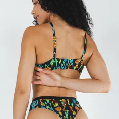 The Super Shroom - Neon Mushrooms Boob Hammock™ Triangle Bralette
