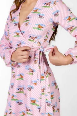 The Supreme Steed - Derby Horses Wrap Dress