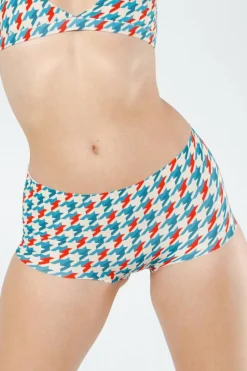 The Swanky - Retro Houndstooth Women’s Seamless Boyshort