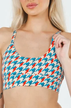 The Swanky - Retro Houndstooth Boob Hammock™ Scoop Bralette