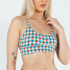 The Swanky - Retro Houndstooth Boob Hammock™ Scoop Bralette