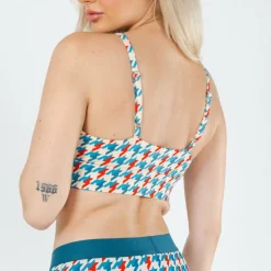 The Swanky - Retro Houndstooth Boob Hammock™ Scoop Bralette