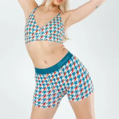 The Swanky - Retro Houndstooth Women’s Boxers