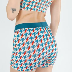 The Swanky - Retro Houndstooth Women’s Boxers