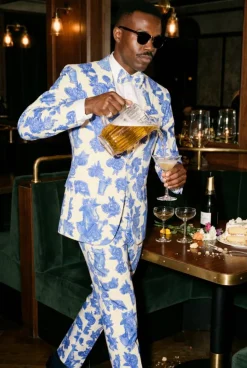 The Thoroughbred - Blue Spring Toile Suit
