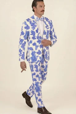 The Thoroughbred - Blue Spring Toile Suit Pants