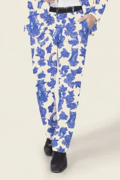 The Thoroughbred - Blue Spring Toile Suit Pants
