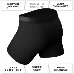 The Threat Level Midnight - Black Ball Hammock® Pouch Underwear With Fly