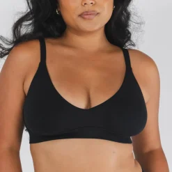 The Threat Level Midnight - Black Boob Hammock™ Plunge Bralette