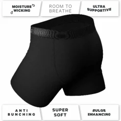 The Threat Level Midnight - Black Ball Hammock® Pouch Underwear With Fly 7 Pack