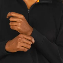 The Threat Level Midnight - Black Sexy Terry™ Women’s Half Zip
