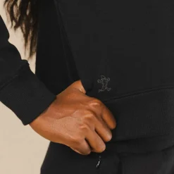 The Threat Level Midnight - Black Sexy Terry™ Women’s Half Zip