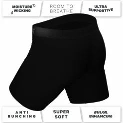 The Threat Level Midnight - Black Ball Hammock® Boxer - Long Leg