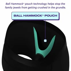 The Threat Level Midnight - Black Cooling Ball Hammock® Underwear With Fly 3 Pack