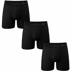 The Threat Level Midnight - Black Cooling Ball Hammock® Underwear With Fly 3 Pack