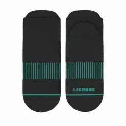 The Threat Level Midnight - Black Stay Weird Heel Hammock™ Ankle Socks