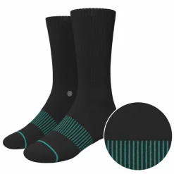 The Threat Level Midnight - Black Stay Weird Heel Hammock™ Crew Socks