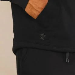 The Threat Level Midnight - Black Sexy Terry™ Men’s Lounge Hoodie