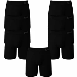 The Threat Level Midnight - Long Leg Black Ball Hammock® Pouch Underwear With Fly 7 Pack