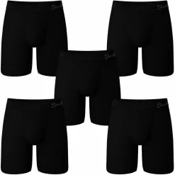 The Threat Level Midnight - Long Leg Black Ball Hammock® Pouch Underwear With Fly 5 Pack