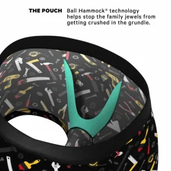 The Tool Belt - Hammer and Tools Ball Hammock® Pouch Trunks Underwear