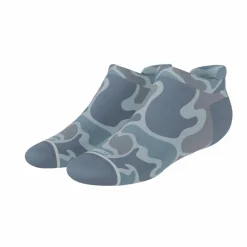 The Trail Runner - Tonal Grey Camoflauge Heel Hammock™ Ankle Socks