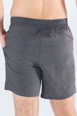 The Tribal Council - Grey Tonal Island Block Ball Hammock® 7 Inch Athletic Shorts