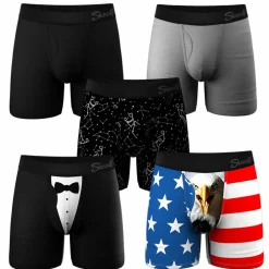 The Ultra Staples Mix - Ball Hammock® Pouch Boxer Briefs with Fly 5 Pack