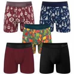 The Under the Tree - Ball Hammock® Pouch Boxer Briefs with Fly 5 Pack
