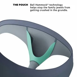 The Wake In The Lake - Tonal Teal Ball Hammock® Pouch Underwear Briefs