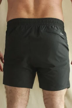 The Water Break - Black and Green Neon Ball Hammock® 5 Inch Athletic Shorts