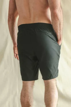 The Water Break - Black and Green Neon Ball Hammock® 9 Inch Athletic Shorts
