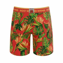 The Wiener In Paradise - Shinesty X Wienerschnitzel Tropical Ball Hammock® Boxer - Long Leg