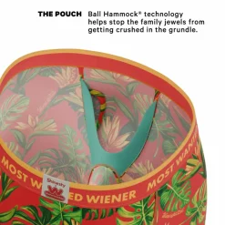 The Wiener In Paradise - Shinesty X Wienerschnitzel Tropical Ball Hammock® Boxer - Long Leg
