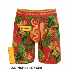 The Wiener In Paradise - Shinesty X Wienerschnitzel Tropical Ball Hammock® Boxer - Long Leg