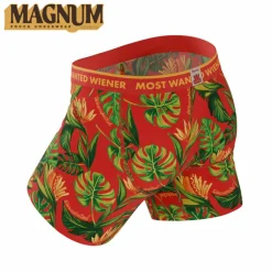 The Wiener In Paradise - Shinesty X Wienerschnitzel Tropical Ball Hammock® Magnum Big Pouch Underwear