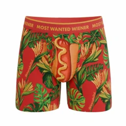 The Wiener In Paradise - Shinesty X Wienerschnitzel Tropical Ball Hammock® Magnum Big Pouch Underwear