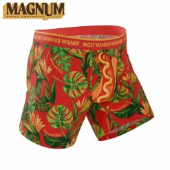 The Wiener In Paradise - Shinesty X Wienerschnitzel Tropical Ball Hammock® Magnum Big Pouch Underwear